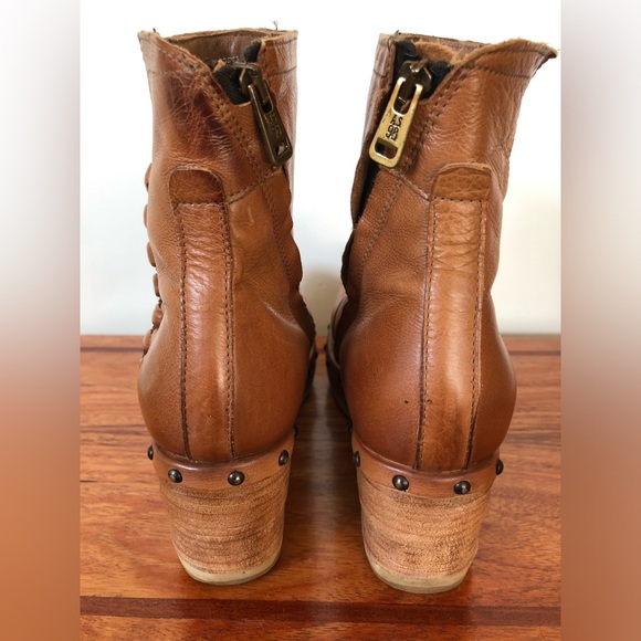 A.S.98 Placid Wedge Boots in Camel, size 41/US 10 - Picture 4 of 5